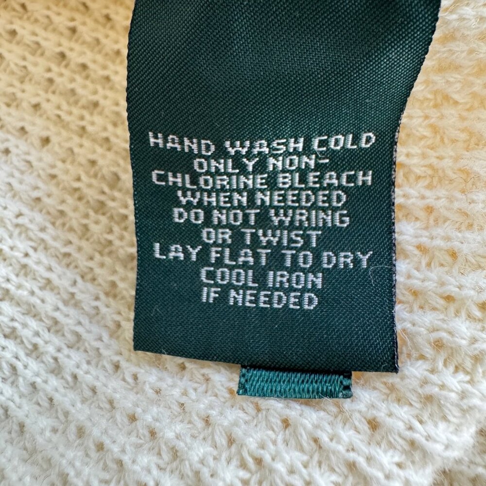 🎉😀CLEARANCE SALE!!😀LAUREN RALPH LAUREN Cowl Neck Waffle Knit Long Sleeve Top - Picture 8 of 10